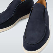Loro Piana Open Walk Suede Ankle Boots 