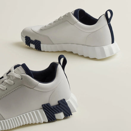 Hermès Bouncing White and Navy Sneakers "Unworn"