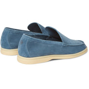 Loro Piana Summer Walk Suede White Sole Loafers 