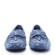 Louis Vuitton Blue Monogram Denim Arizona Moccasins (Pre-Loved)