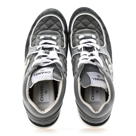 Rarest Chanel Grey Quilted Runner Sneakers (Pre-Loved)