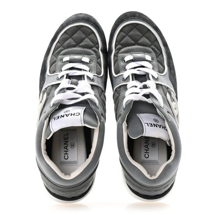 Rarest Chanel Grey Quilted Runner Sneakers (Pre-Loved)