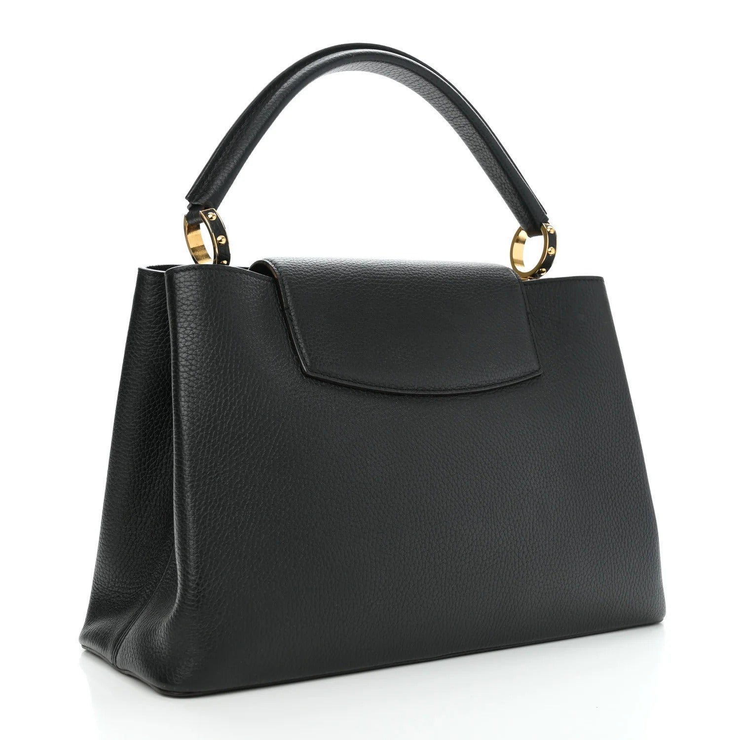 Louis Vuitton Black Taurillon Leather Capucines MM (Pre-Loved)