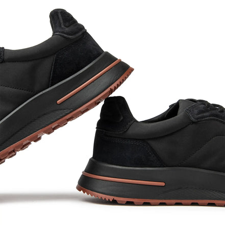 Loro Piana Weekend Walk Technical Fabric and Suede Sneakers "Unworn"
