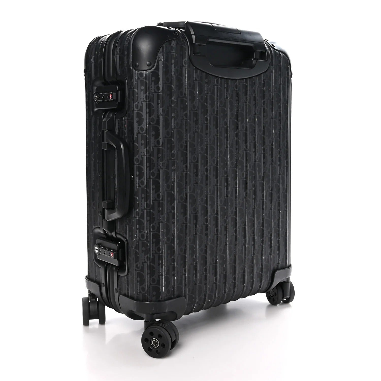 Dior x Rimowa Black Oblique Aluminium Suitcase