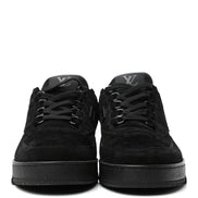 Louis Vuitton Black Suede & Leather Low-Top Sneakers (Pre-Loved)