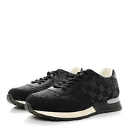 Louis Vuitton Black Damier Knit Run Away Sneakers (Pre-loved)