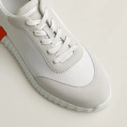 Hermès Bouncing Sneakers White and Orange 