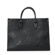 Louis Vuitton Onthego MM Black Monogram Empreinte Leather (Pre-Loved)