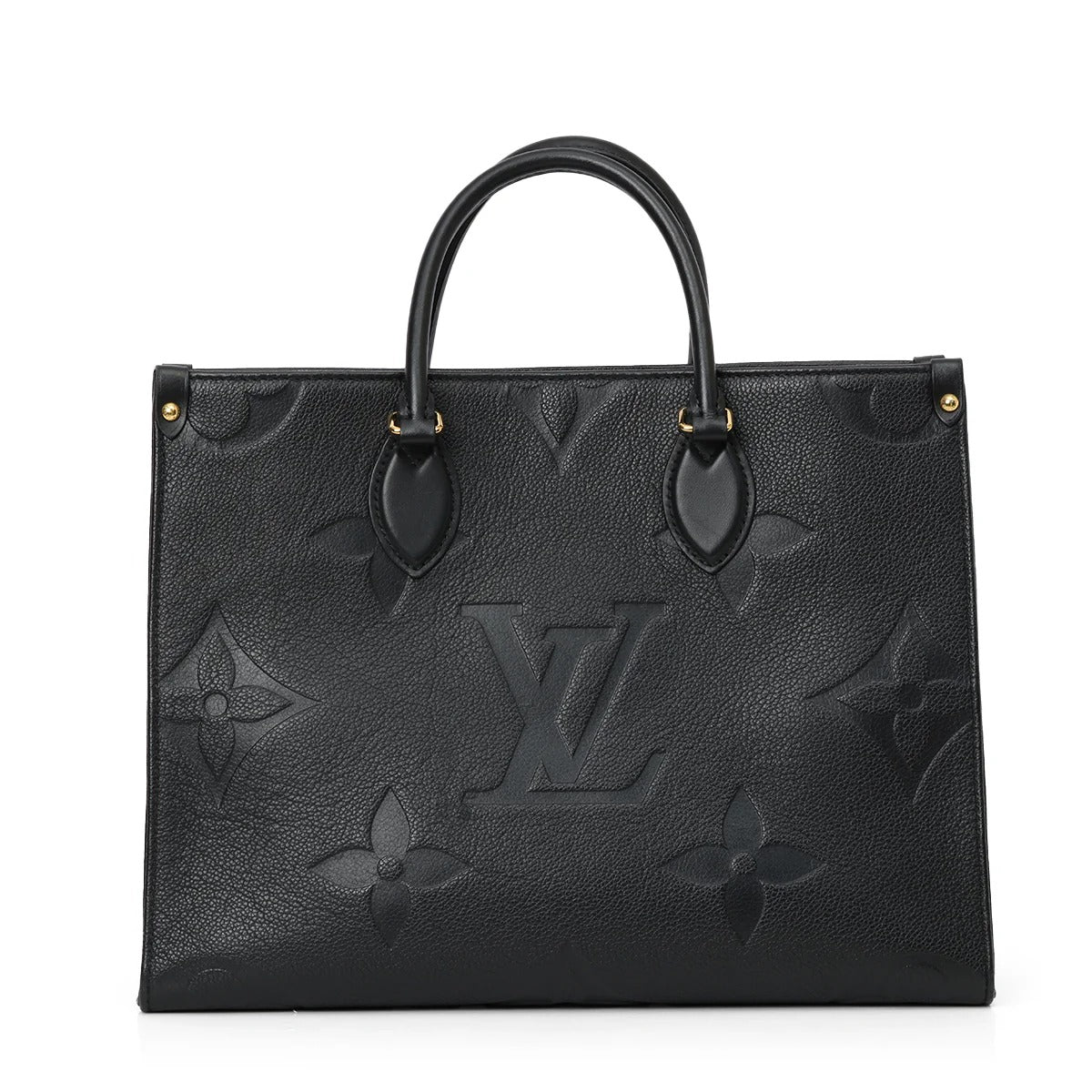 Louis Vuitton Onthego MM Black Monogram Empreinte Leather (Pre-Loved)