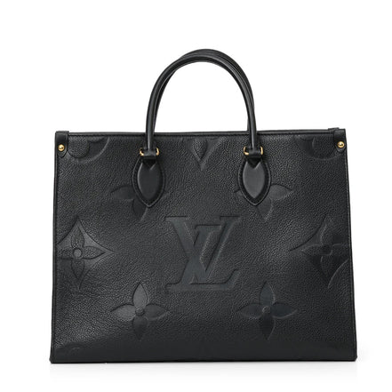 Louis Vuitton Onthego MM Black Monogram Empreinte Leather (Pre-Loved)