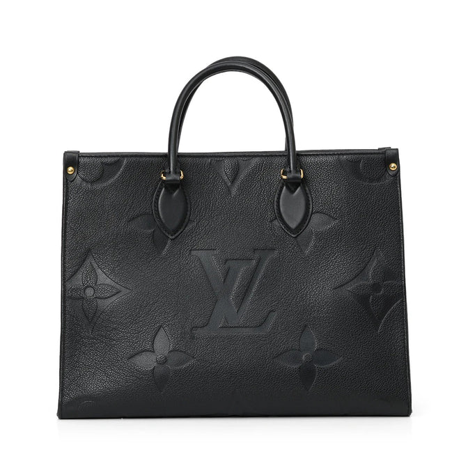Louis Vuitton Onthego MM Black Monogram Empreinte Leather (Pre-Loved)