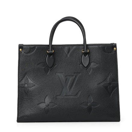 Louis Vuitton Onthego MM Black Monogram Empreinte Leather (Pre-Loved)
