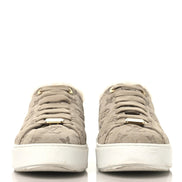 Louis Vuitton Beige Monogram Suede Time Out Sneakers 