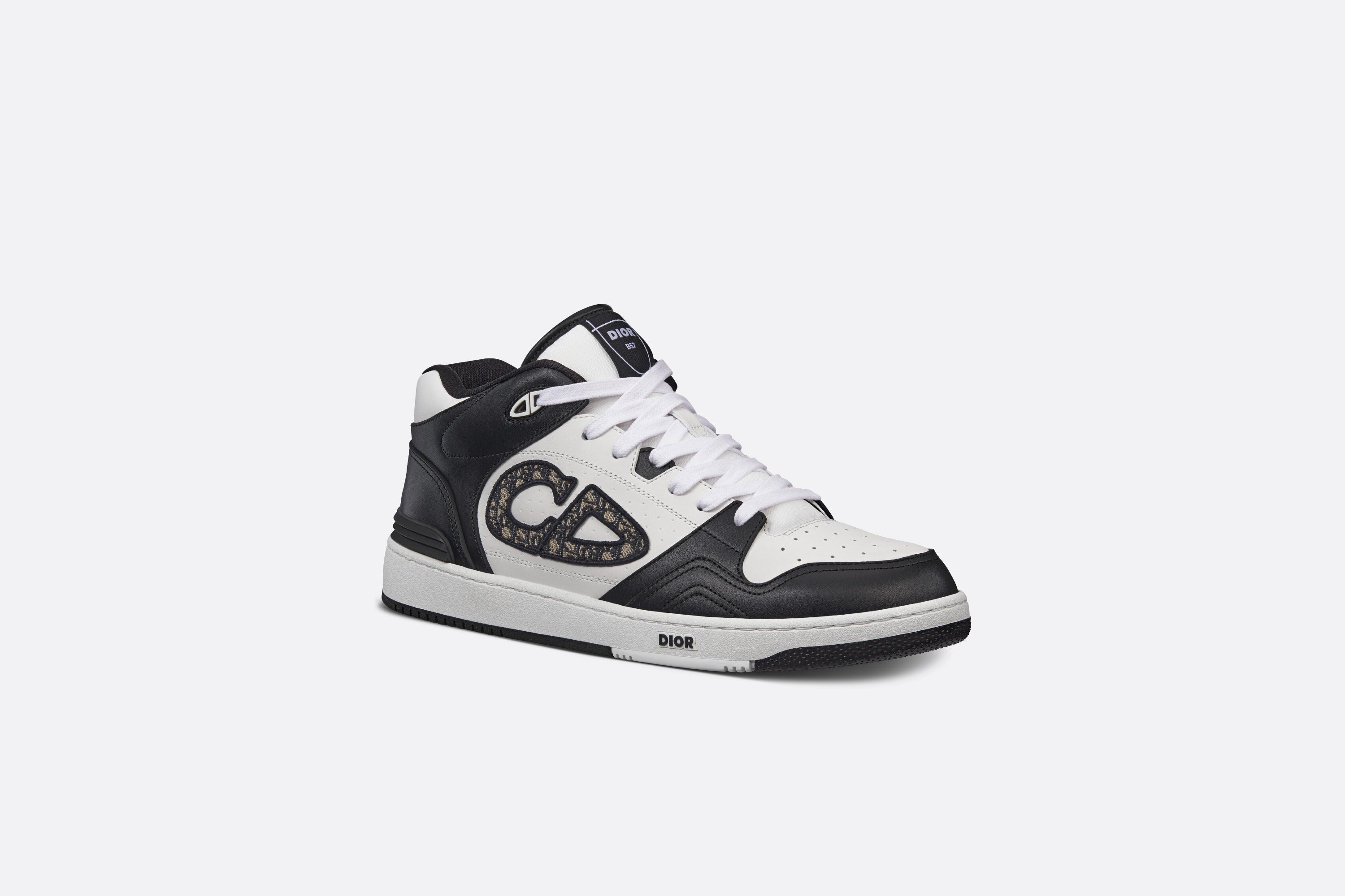 Dior Black & White Oblique B27 Low-Top Sneakers 