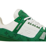 Louis Vuitton Green Monogram Denim LV Trainers 