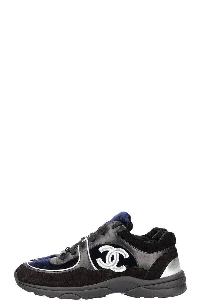 Chanel Velour Runners Black & Silver "Unworn"