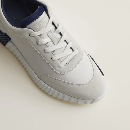 Hermès Bouncing White and Navy Sneakers "Unworn"