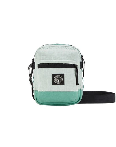 Stone Island Pistachio & Sage Green Nylon Metal Messenger Bag "Unworn"
