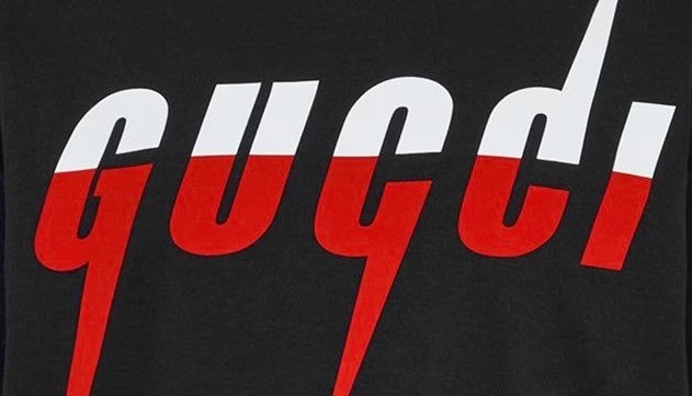 Gucci Blade Print Black Cotton T-Shirt (Pre-Loved)