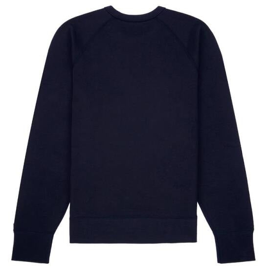 Moncler Double Logo Patch Navy Cotton Sweatshirt (Pre-Loved)