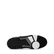 Louis Vuitton Black & White Monogram Denim LV Trainer 