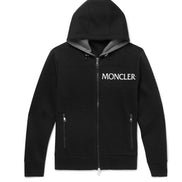 Moncler Split Logo Black Cotton Tracksuit Set (Pre-Loved)