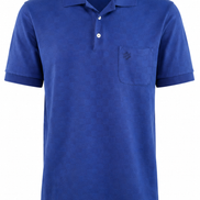 Louis Vuitton Navy Blue Cotton Polo T-Shirt 